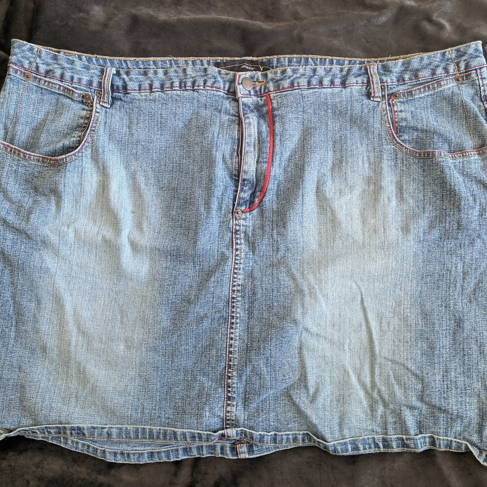 Venezia Light Blue Denim Mini Skirt